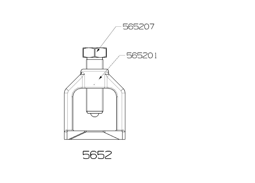 EXTRACTOR DE RÓTULA FORZA TIPO PUENTE