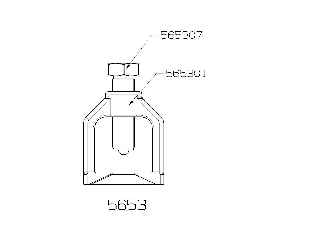 EXTRACTOR DE RÓTULA FORZA TIPO PUENTE