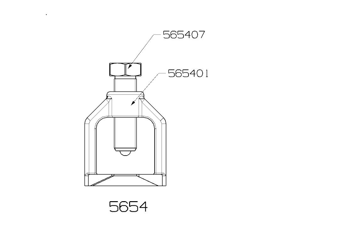 EXTRACTOR DE RÓTULA FORZA TIPO PUENTE