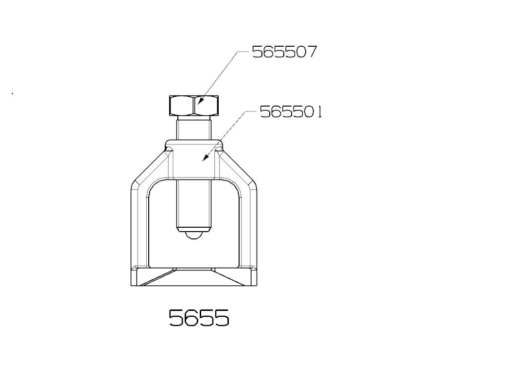 EXTRACTOR DE RÓTULA FORZA TIPO PUENTE