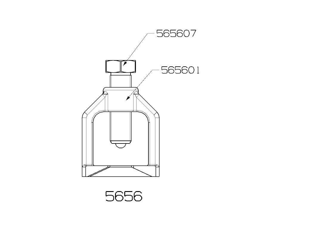 EXTRACTOR DE RÓTULA FORZA TIPO PUENTE