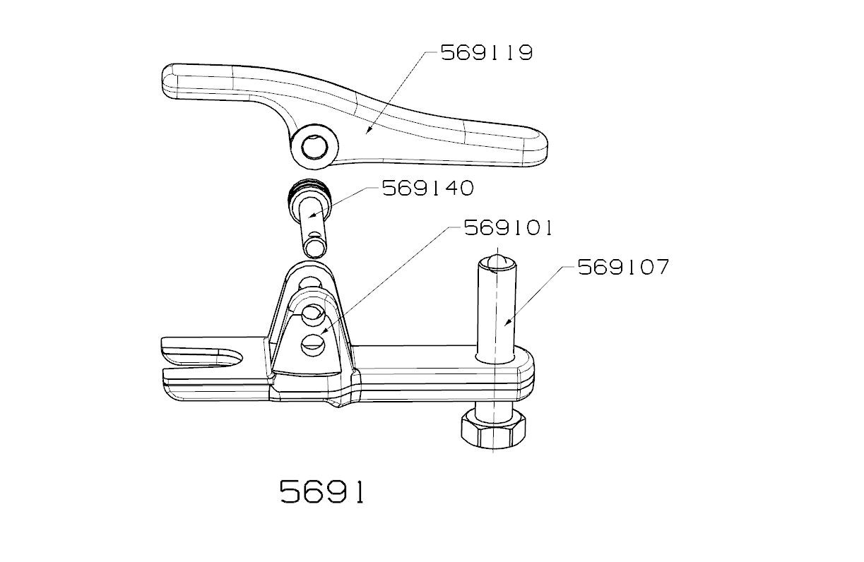 EXTRACTOR DE RÓTULAS FORZA DE 2 POSICIONES
