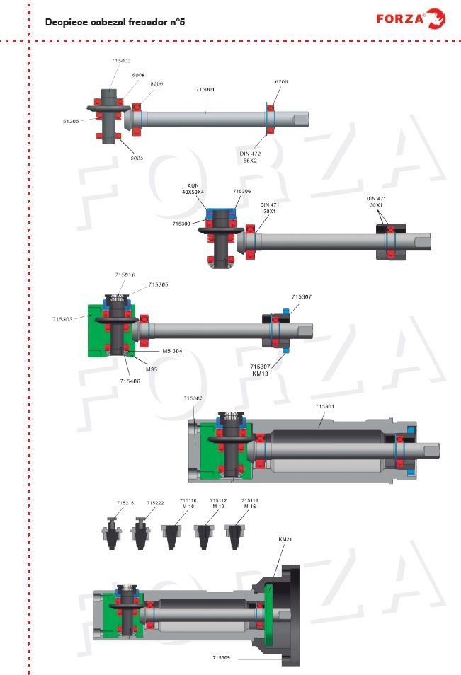 CABEZAL DE FRESAR EN INTERIORES