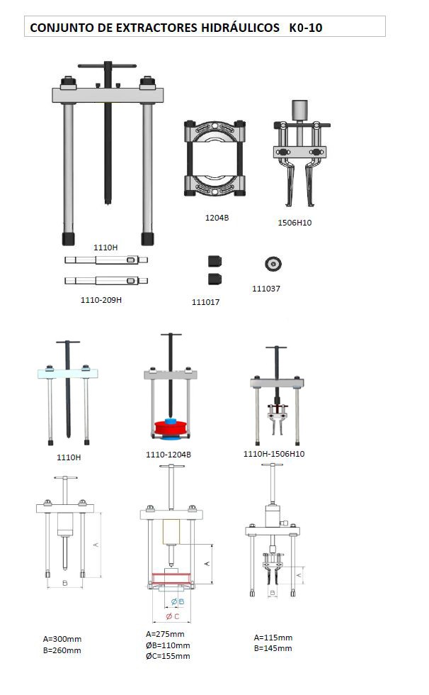 CONJUNTO HIDRÁULICO PARTE MECÁNICA FORZA SERIE KP