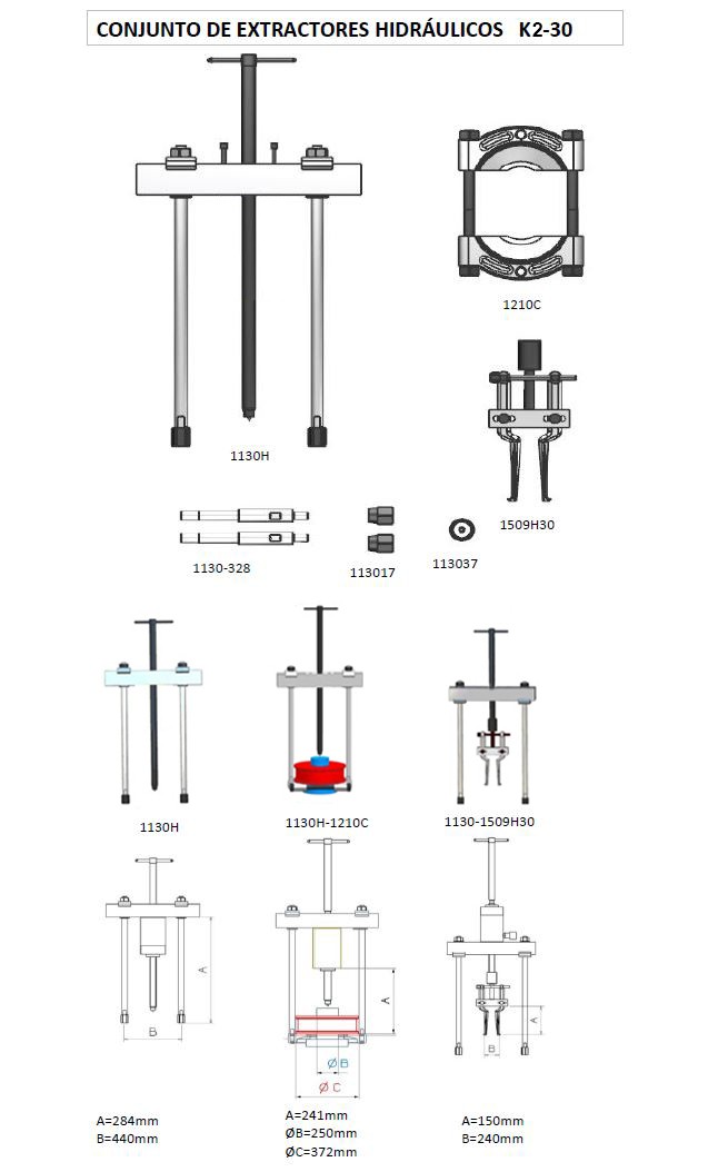 CONJUNTO HIDRÁULICO PARTE MECÁNICA FORZA SERIE KP