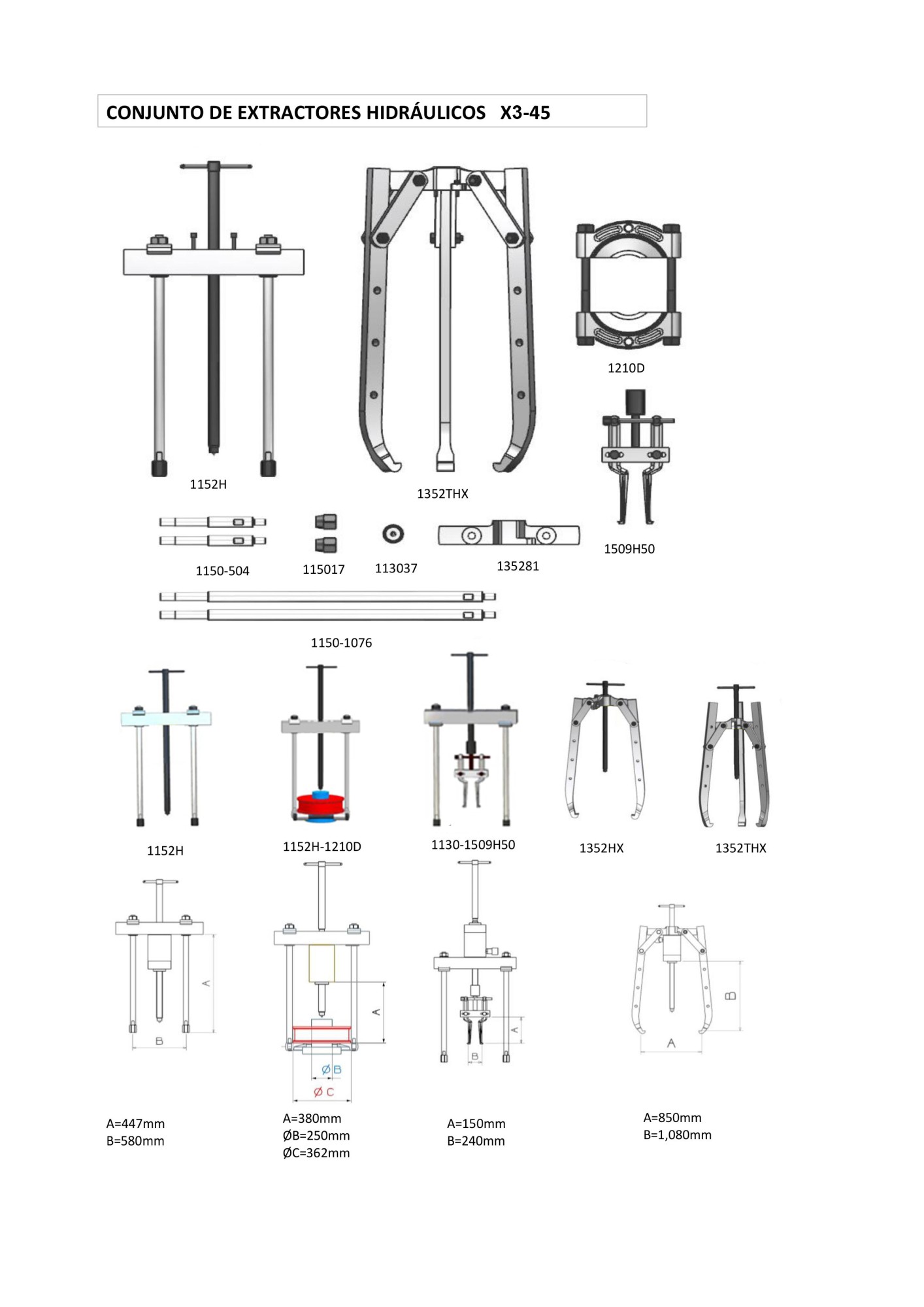 CONJUNTO HIDRÁULICO PARTE MECÁNICA FORZA SERIE XP