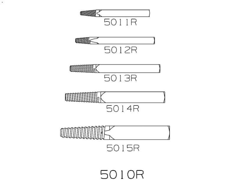 SERIE 5010R EXTRACTOR DE TORNILLOS ROTOS