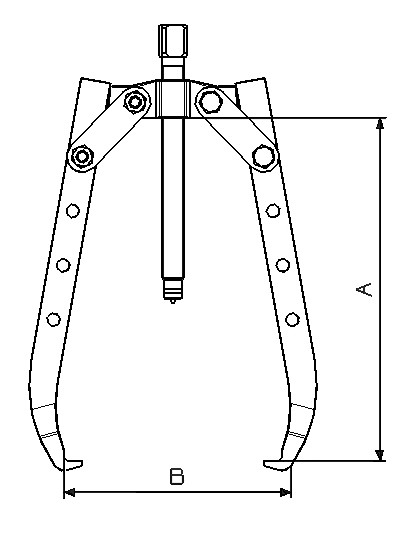 EXTRACTOR FORZA SERIE 7300L MECÁNICO DE 2 PATAS LARGAS