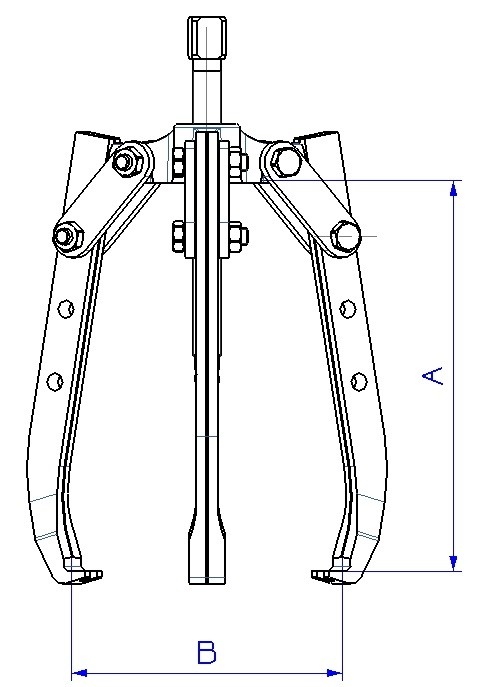 EXTRACTOR FORZA SERIE 7300T MECÁNICO DE 3 PATAS