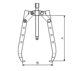 EXTRACTOR FORZA SERIE 7300L MECÁNICO DE 2 PATAS LARGAS
