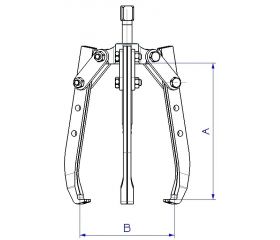 EXTRACTOR FORZA SERIE 7300T MECÁNICO DE 3 PATAS