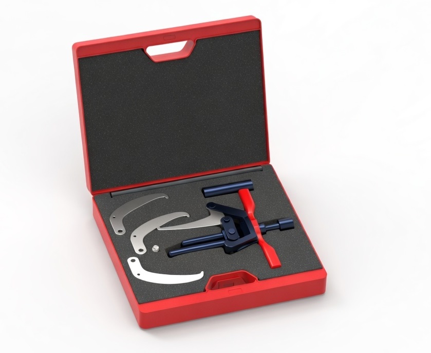 MALETÍN EXTERIOR E INTERIOR DE 3 PATAS CON BARRA DE IMPACTO