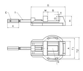 MORDAZA DE TALADRO ECONOMY FORZA SERIE 82