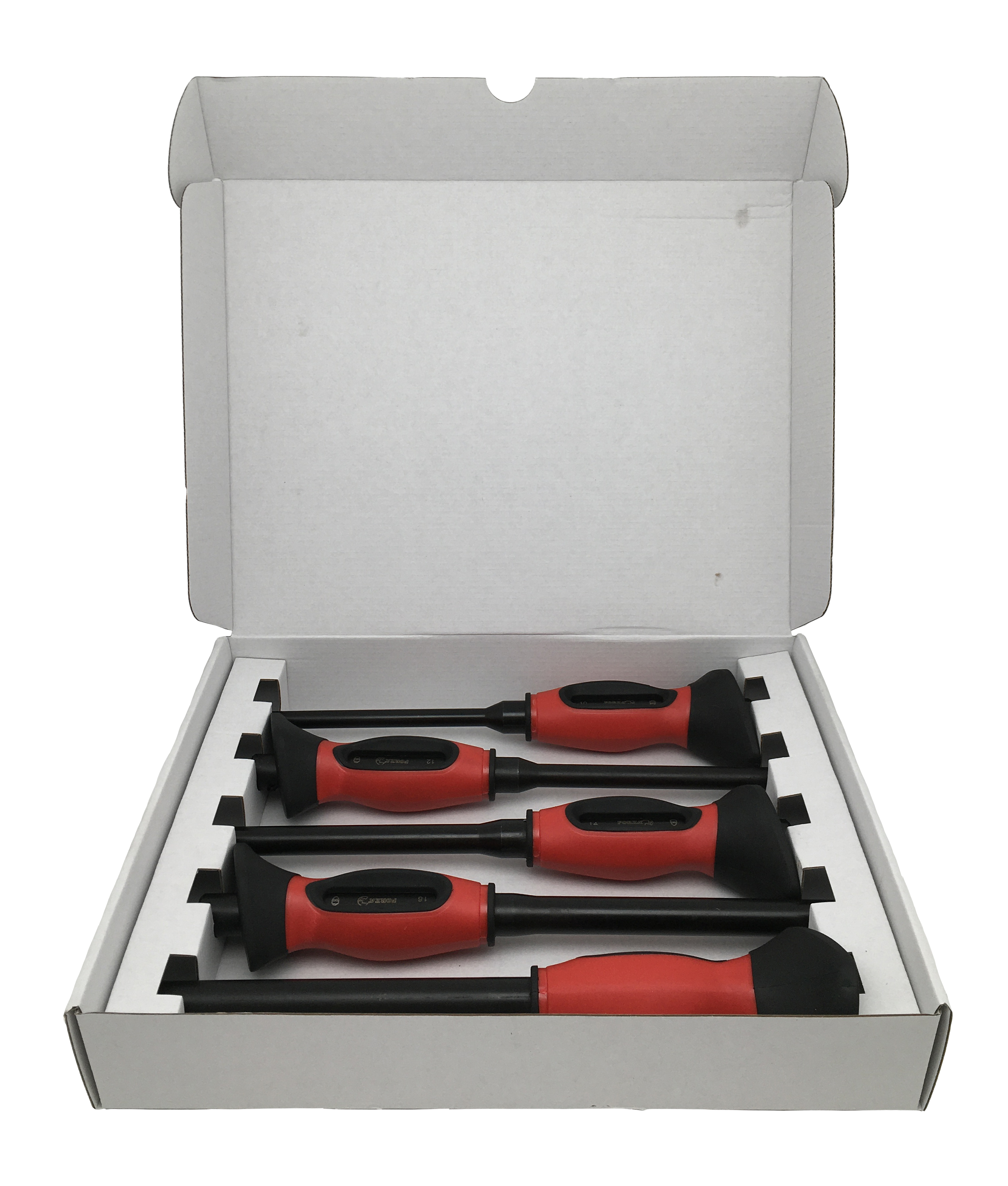 JUEGO DE 5 BOTADORES LARGOS FORZA de 10-12-14-16-18MM