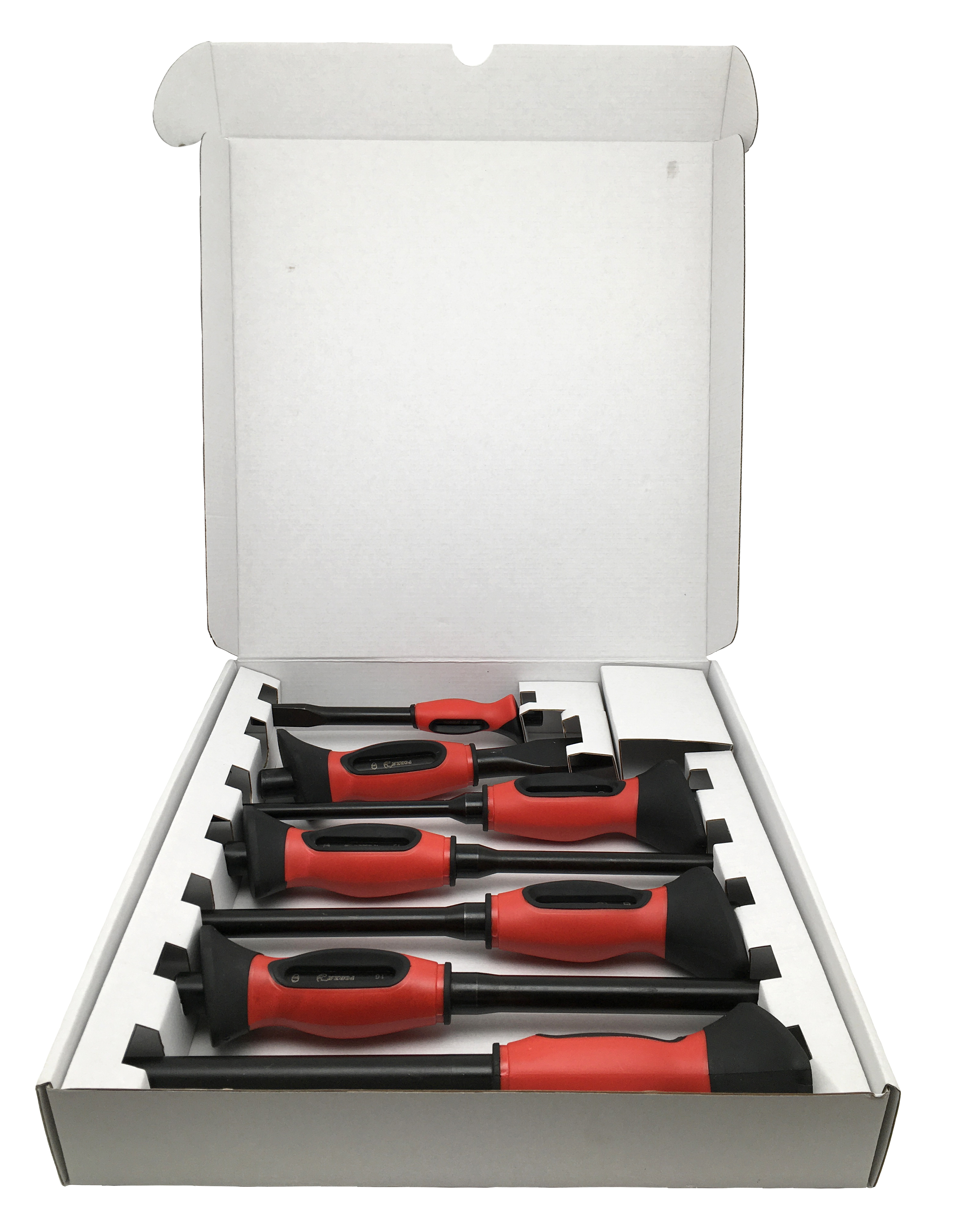 JUEGO DE 5 BOTADORES LARGOS FORZA DE 10-12-14-16-18MM Y DOS CORTAFRÍOS FORZA DE 15 y 25MM