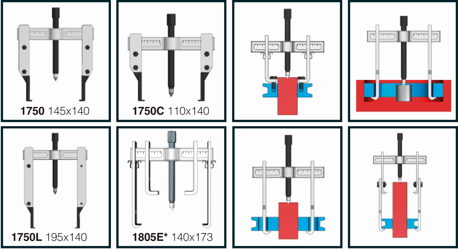 JUEGO DE EXTRACTOR MÚLTIPLE FORZA DE PATAS FINAS