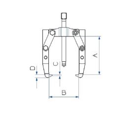 EXTRACTOR FORZA SERIE 9300 MECÁNICO DE 2 PATAS