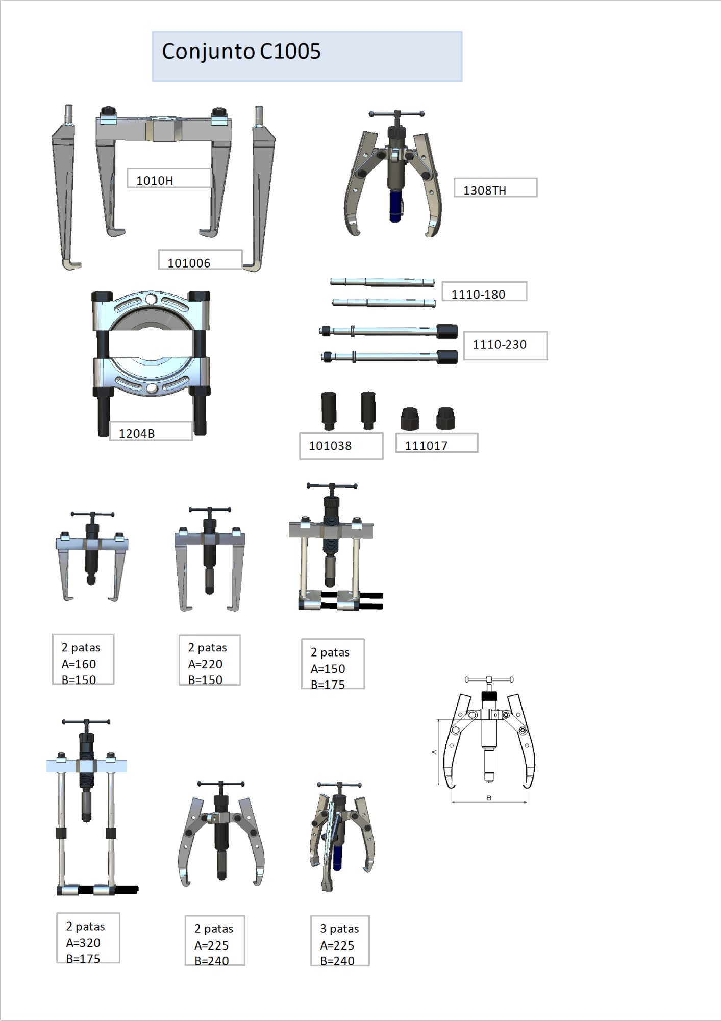 JUEGOS CON HUSILLO HIDRÁULICO COMPACTO FORZA C1005-C1012