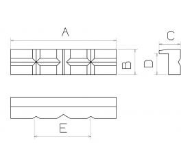 BOCA ESPECIAL DE PLASTICO FORZA PARA TORNILLO DE BANCO