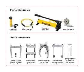 CONJUNTO EXTRACTOR HIDRÁULICO COMPLETO FORZA SERIE C3000