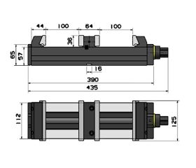 MORDAZA FORZA GEMELA AUTOCENTRANTE