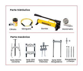 CONJUNTO EXTRACTOR HIDRÁULICO COMPLETO FORZA SERIE CP