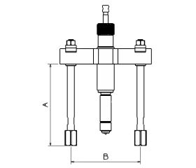 EXTRACTOR HIDRÁULICO FORZA CON ALARGADERAS SERIE 1112H