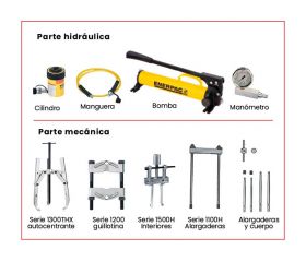 CONJUNTO EXTRACTOR HIDRÁULICO COMPLETO FORZA SERIE XP
