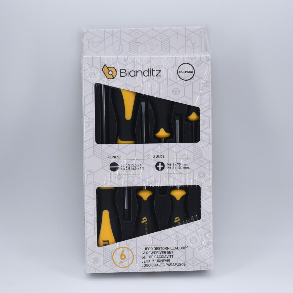Bianditz Guepard Screwdriver Set PH Straight (6pcs.)
