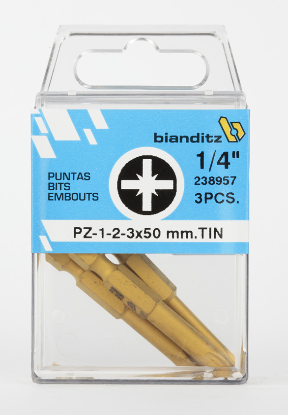 Bianditz Bits PZ 1-2-3 x 50mm 1/4
