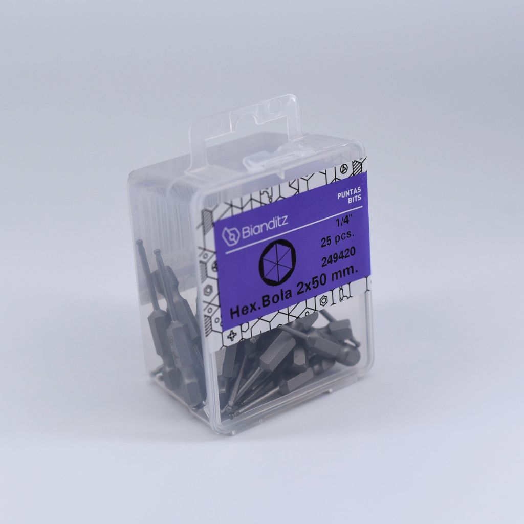 Bianditz Bits Hexagonal Ball 2 x 50mm 1/4