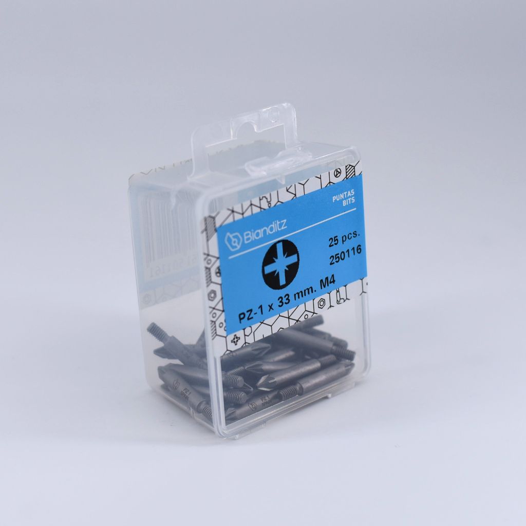 Bianditz Bits PZ-1x33 mm M4 Threaded Extra (25 pcs.)