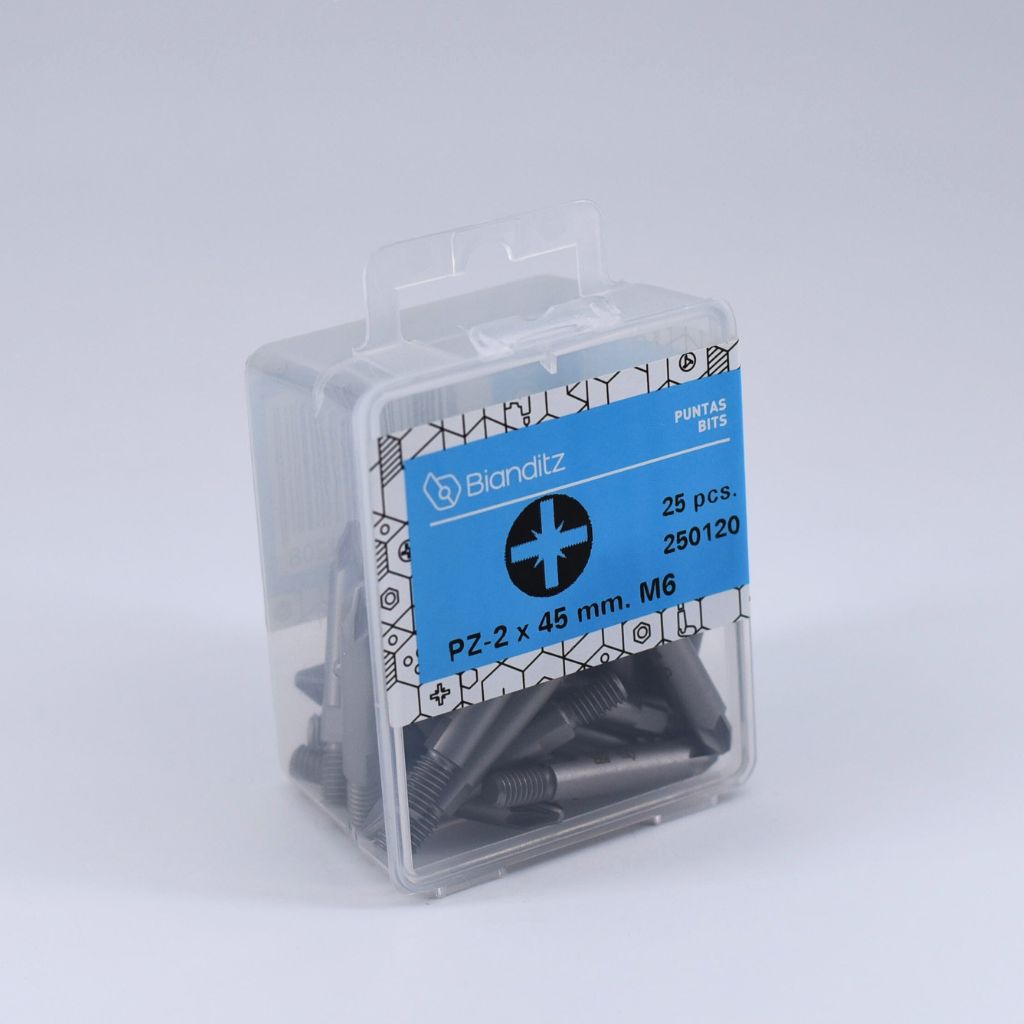 Bianditz Bits PZ-2x45 mm M6 Threaded Extra (25 pcs.)