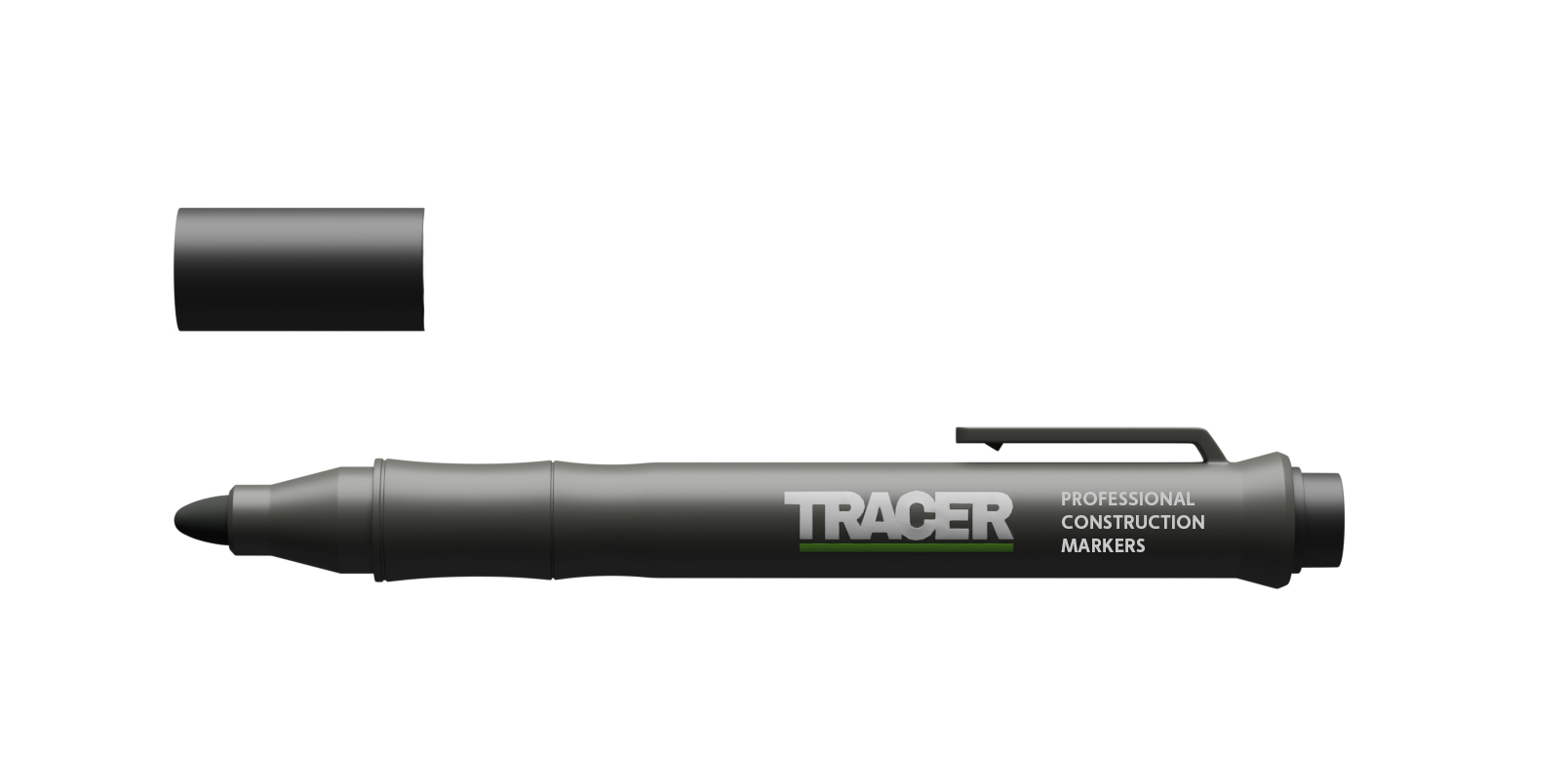 Marcador sin obstrucciones TRACER - Negro