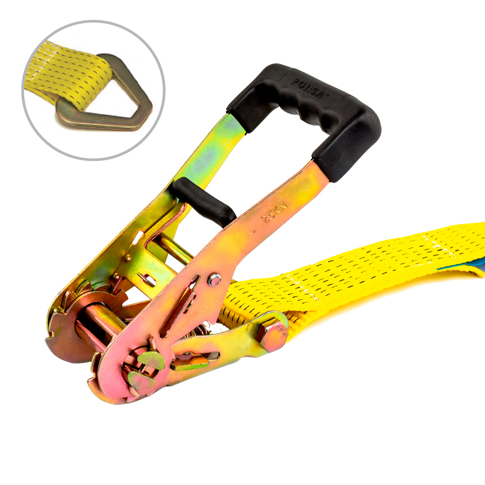 RATCHET 50MM ERGONOMICO 8+0,5M - ANILLA PLANA TRIANGULAR