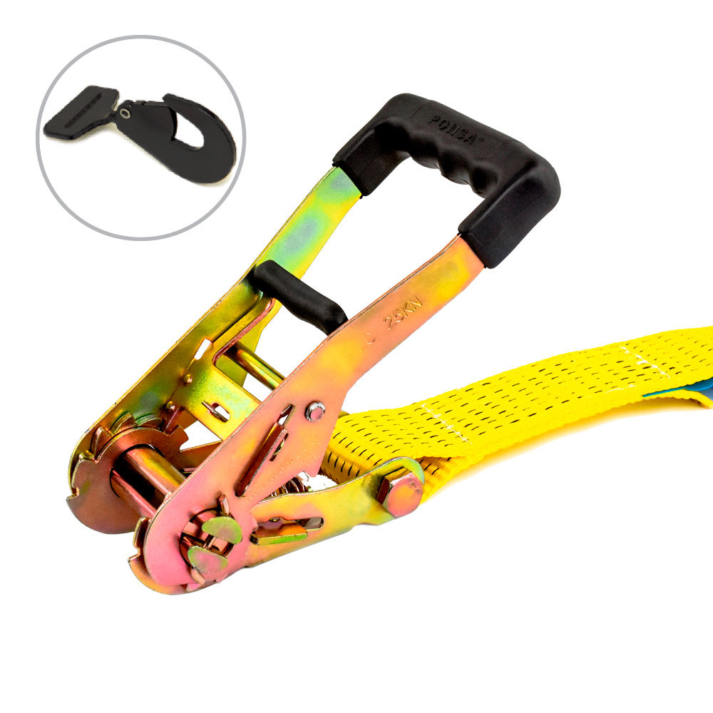 RATCHET 50MM ERGONOMICO 8+0,5M - MOSQUETON VERTICAL