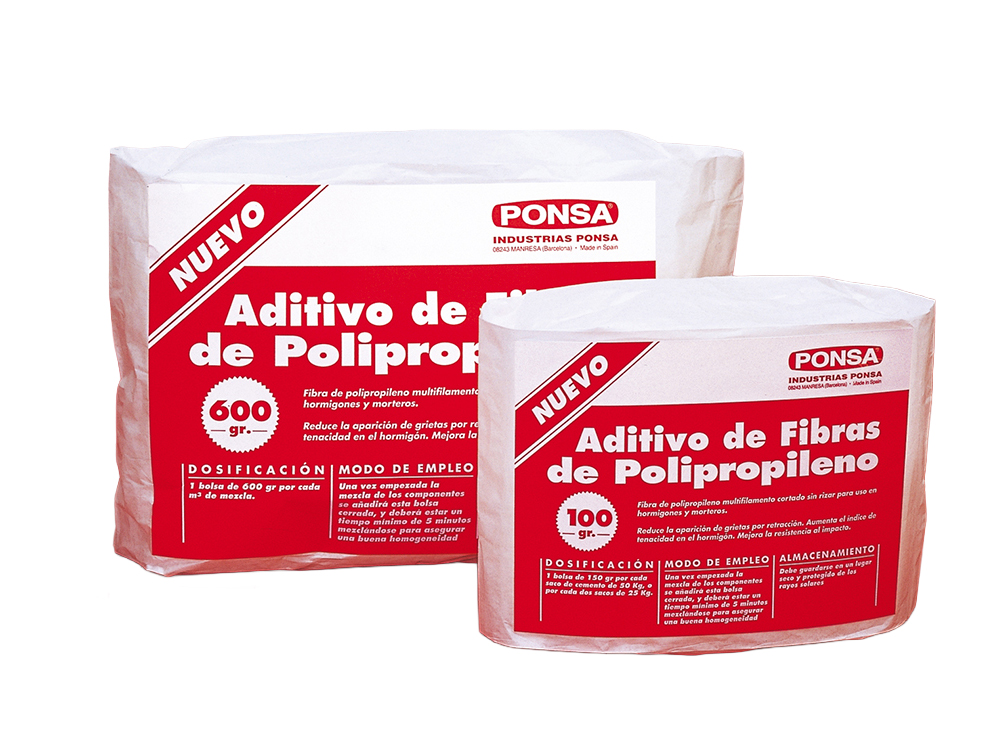 BOLSA ADITIVO DE FIBRA POLIPROPILENO