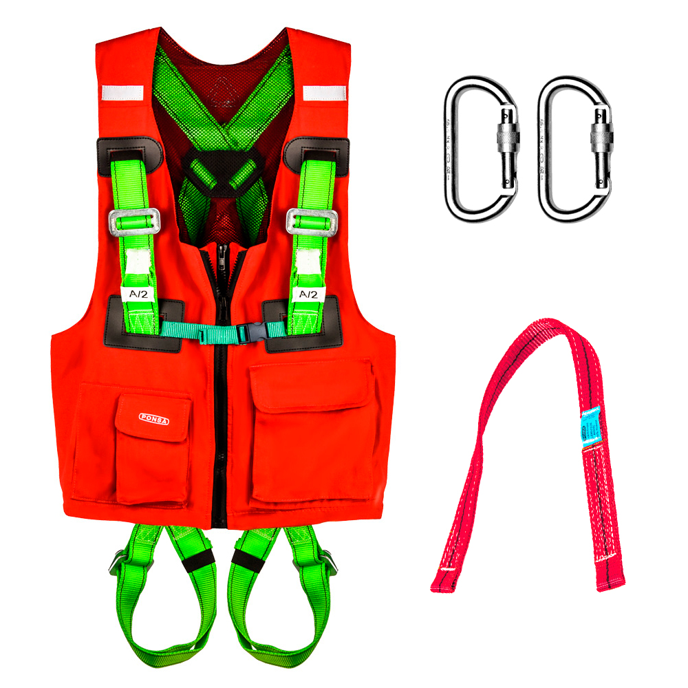 ARNÉS CON CHALECO - ECOSAFEX VEST - COMPLETO