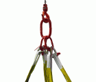 ESLINGA PULPO 2-3 TONELADAS 4 RAMALES CON GANCHO METALICO