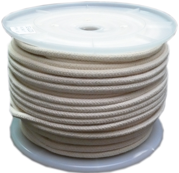 CUERDA ALGODON TRENZADA COLOR BLANCO