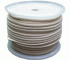 CUERDA ALGODON TRENZADA 8MMØ - color BLANCO -bobina 100M