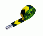 CINTA CAMINOS 60MM. AMARILLO-NEGRO -ROLLO 10 MTS