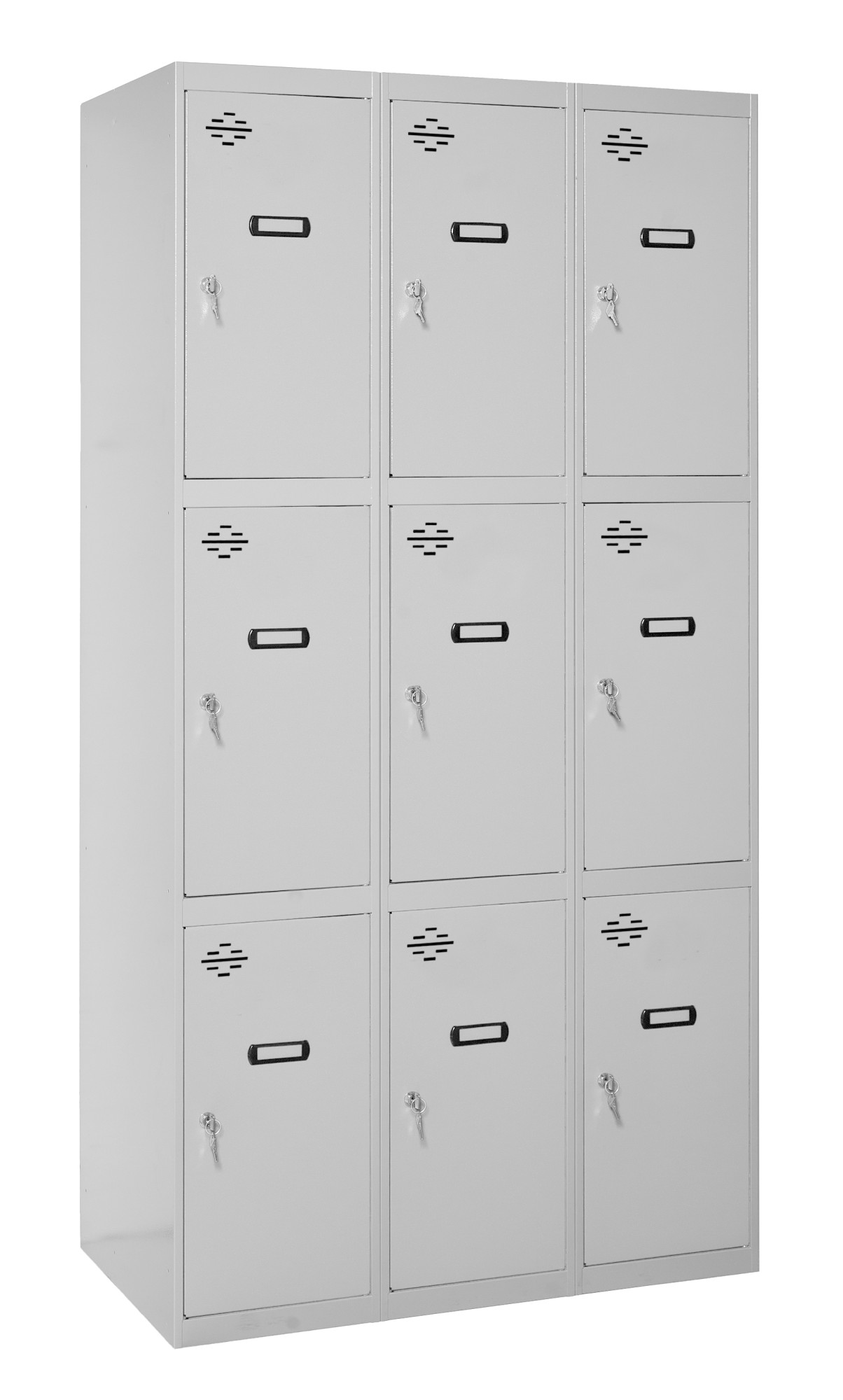 Taquilla metalica profesional montada 3 puertas 3/9 500 Simonrack