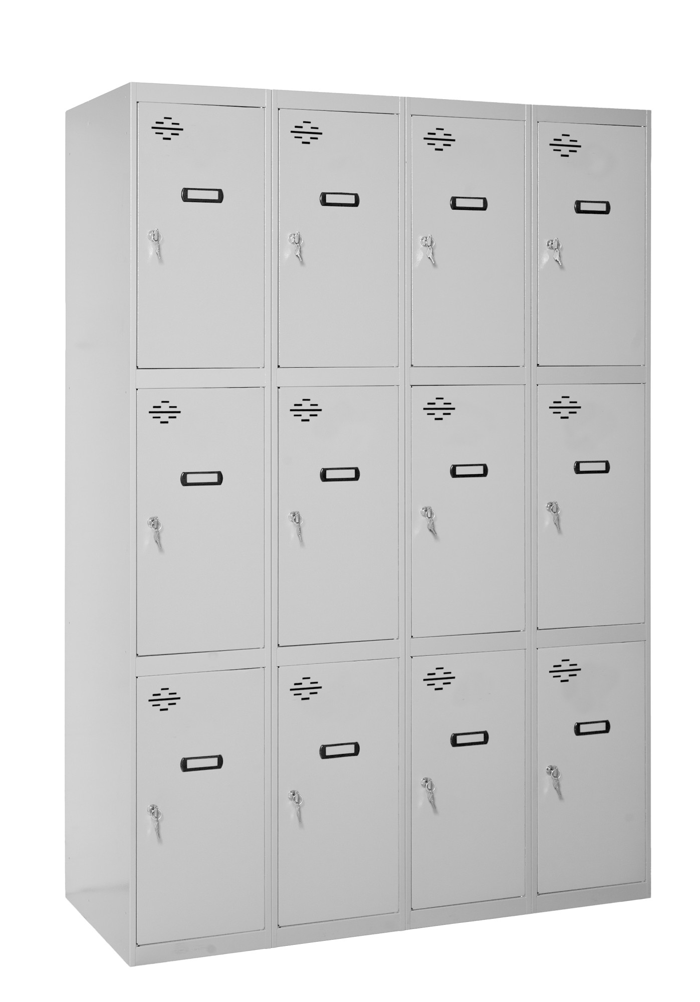 Taquilla metalica profesional montada 3 puertas 4/12 500 Simonrack