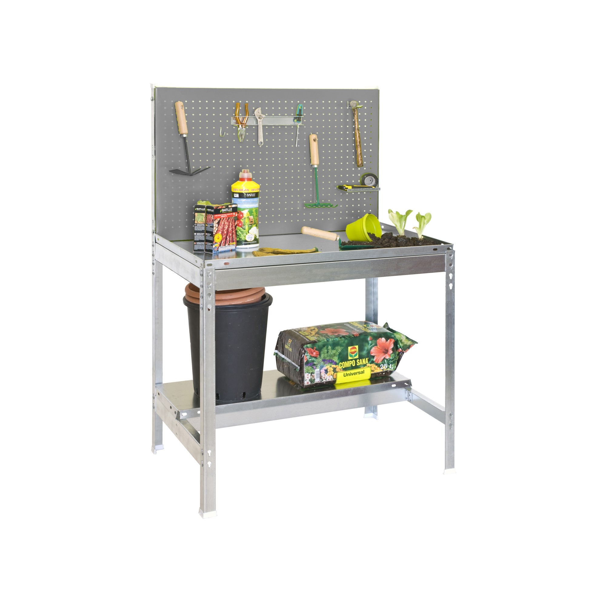 KIT SIMONGARDEN BT2 900X400 GALVA/GRIS