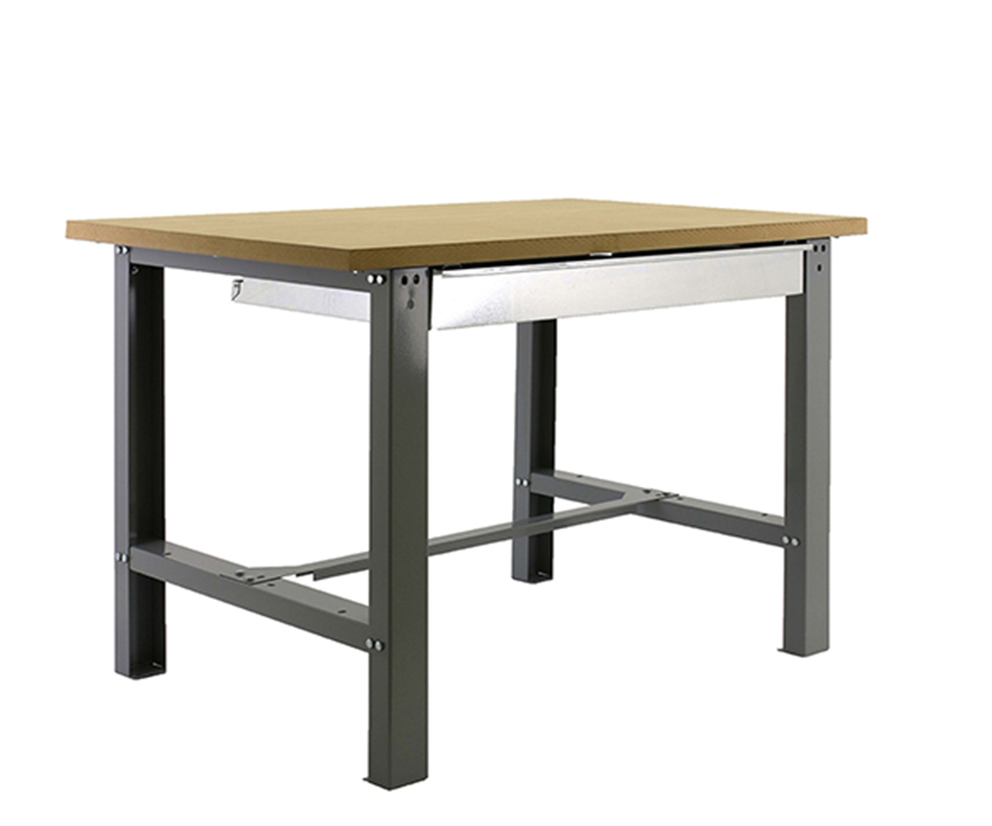 Banco de trabajo con tornillos, bandeja de madera y cajon Simonwork Bt6 box 750 Simonrack