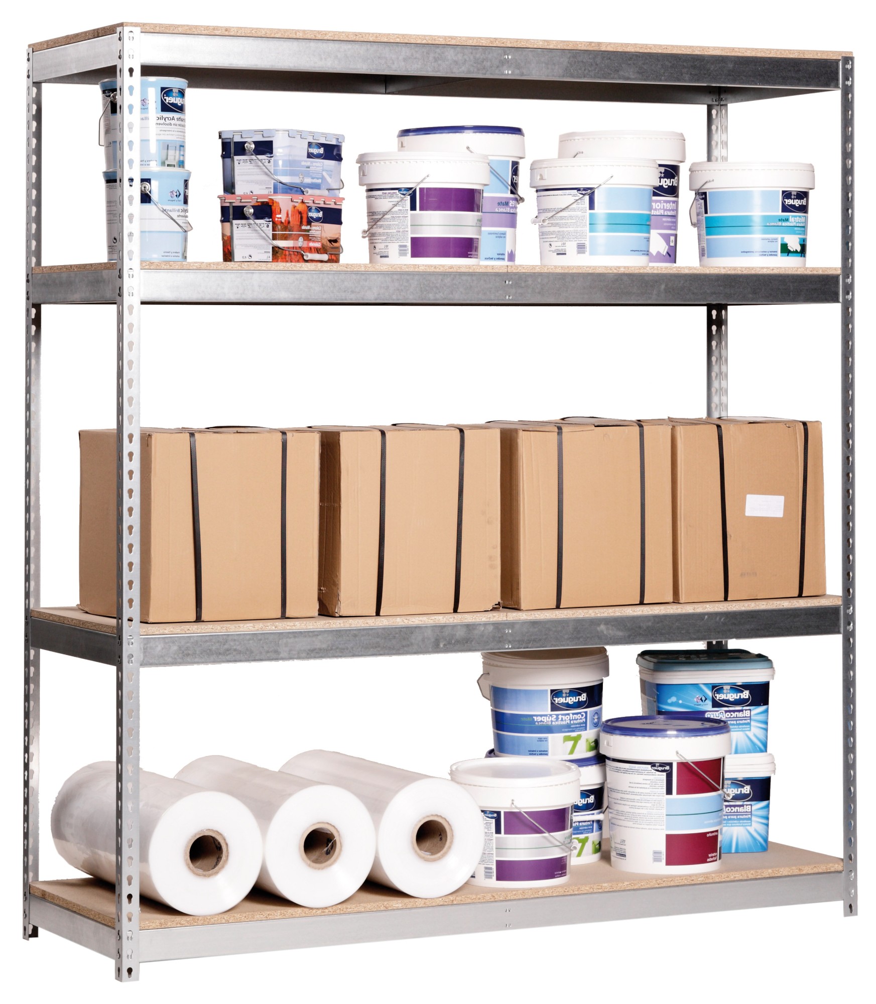 KIT ECOFORTE 1204-4 CHIPBOARD GALVA/MADERA