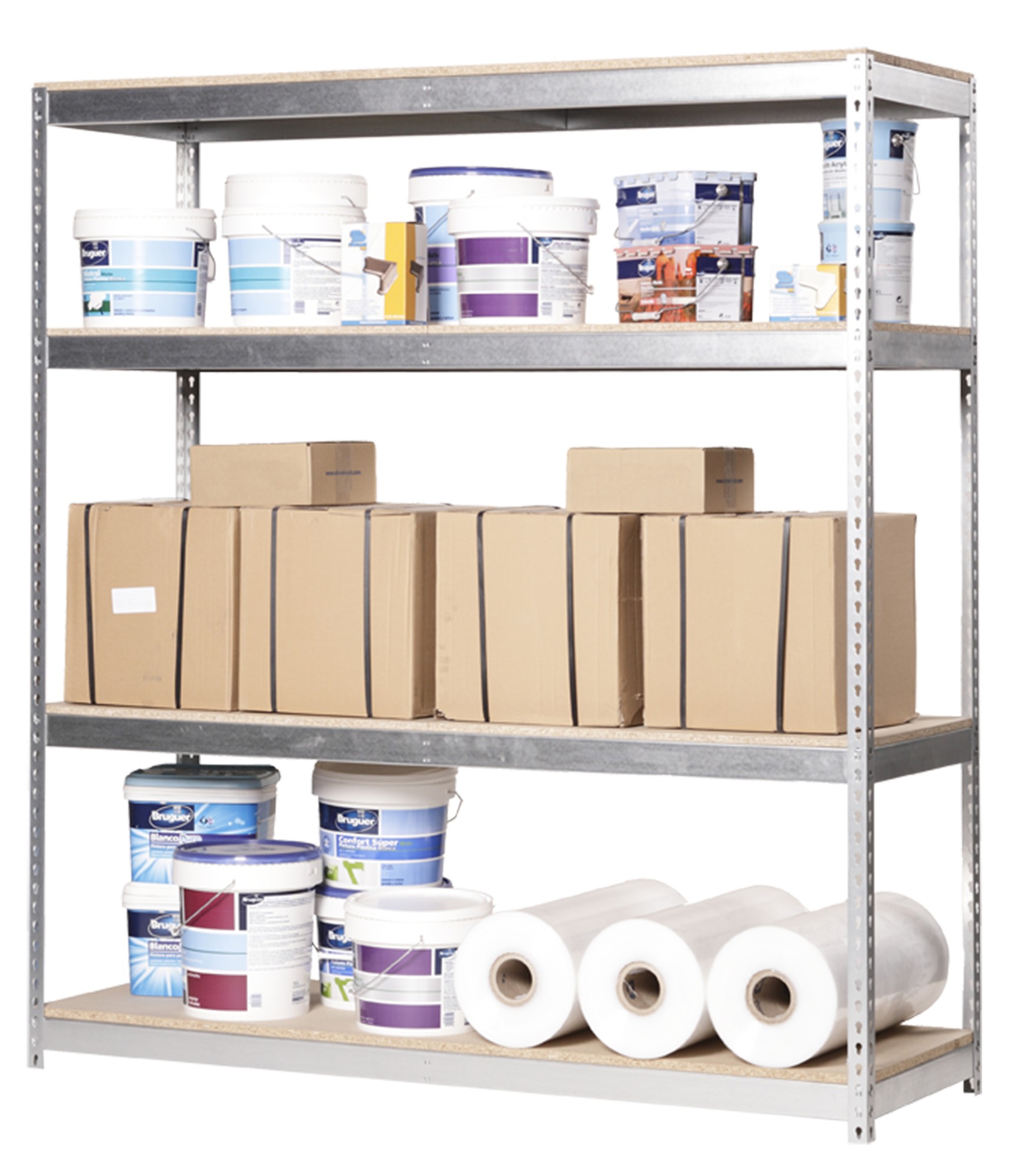 KIT ECOFORTE 1204-4 CHIPBOARD GALVA/MADERA