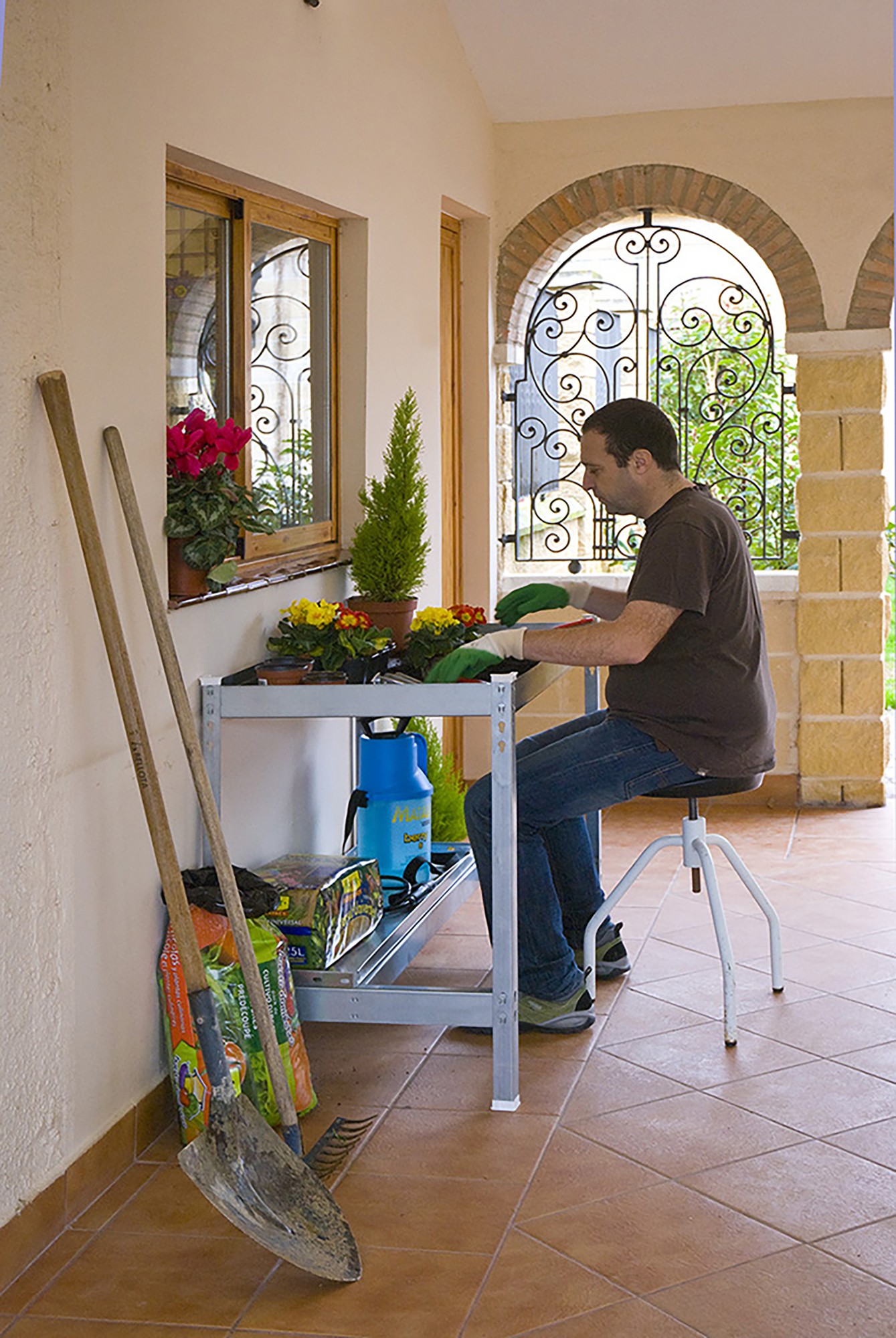 KIT SIMONGARDEN DESK 900x600 GALVA/GALVA