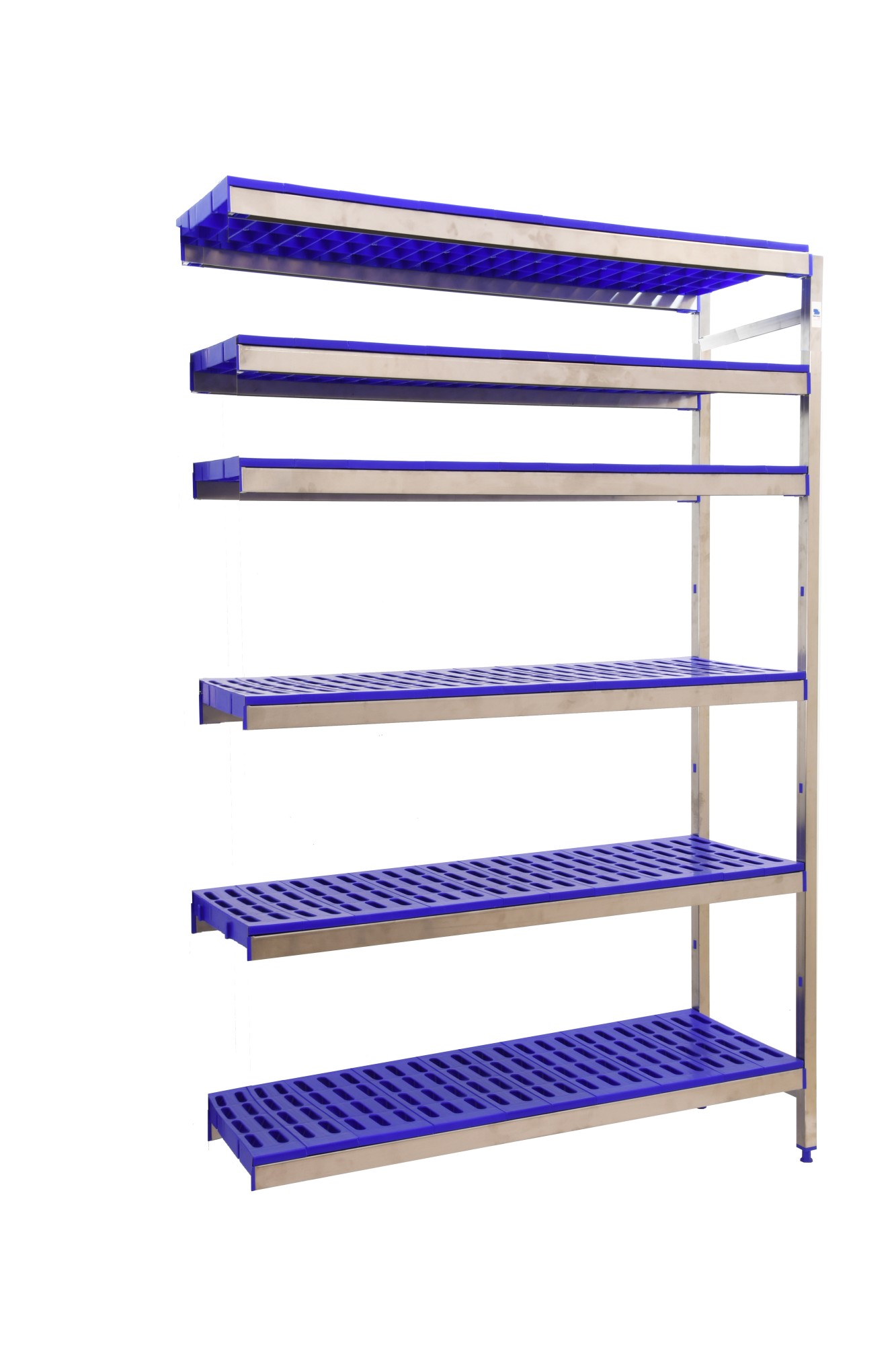 Estanteria de acero inoxidable con bandejas de polipropileno Simoninox Aditional 6PP 400 Simonrack